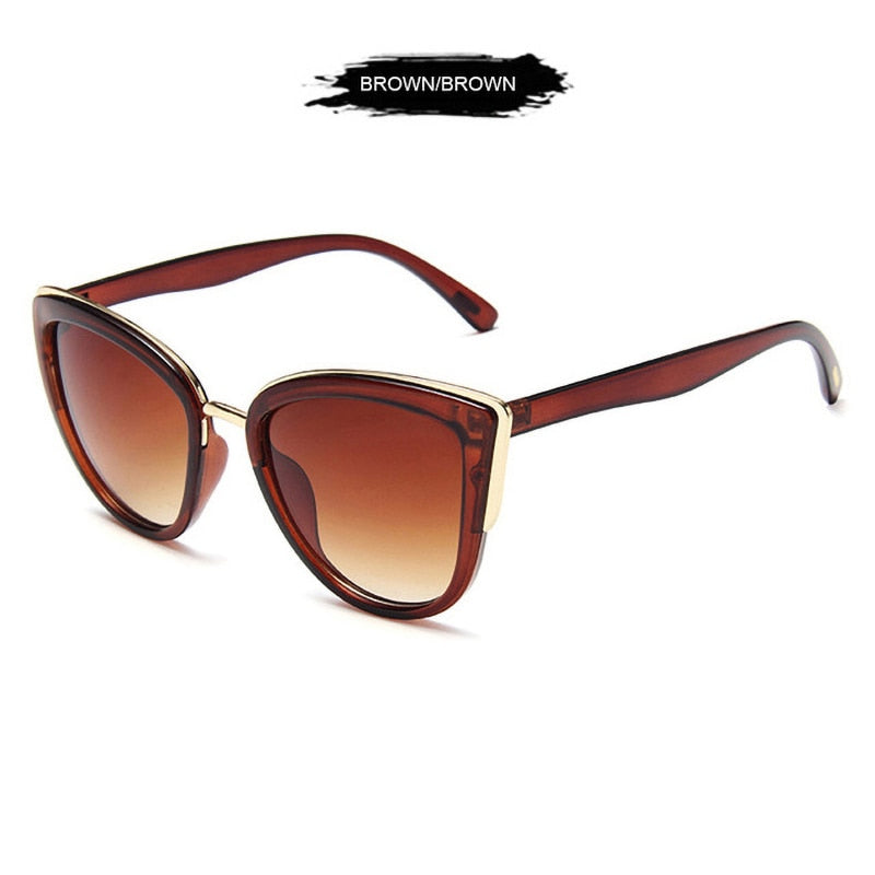 FUQIAN Classic Cateye Women Sunglasses