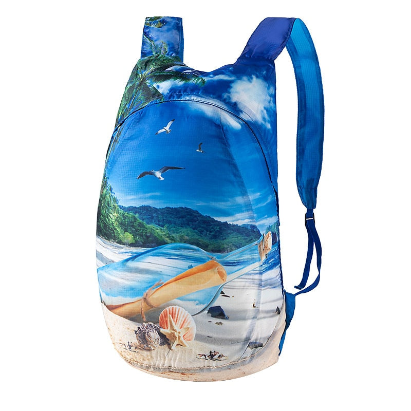 PLAYKING Outdoor Lightweight Nylon Foldable Backpack