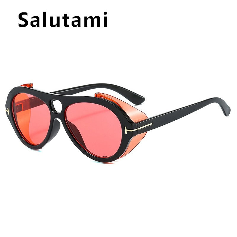 SALUTUMI Luxury Brand Punk Sunglasses