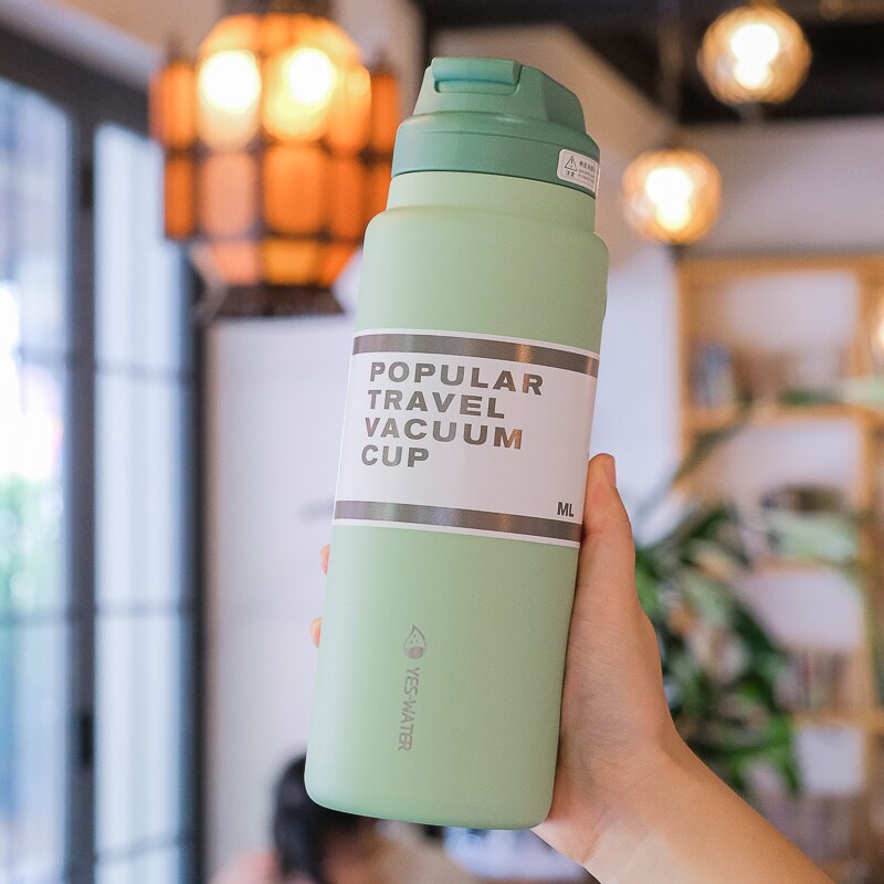 CREAWIND 650/830ml Popular Travel Vacuum Cup Water Bottle