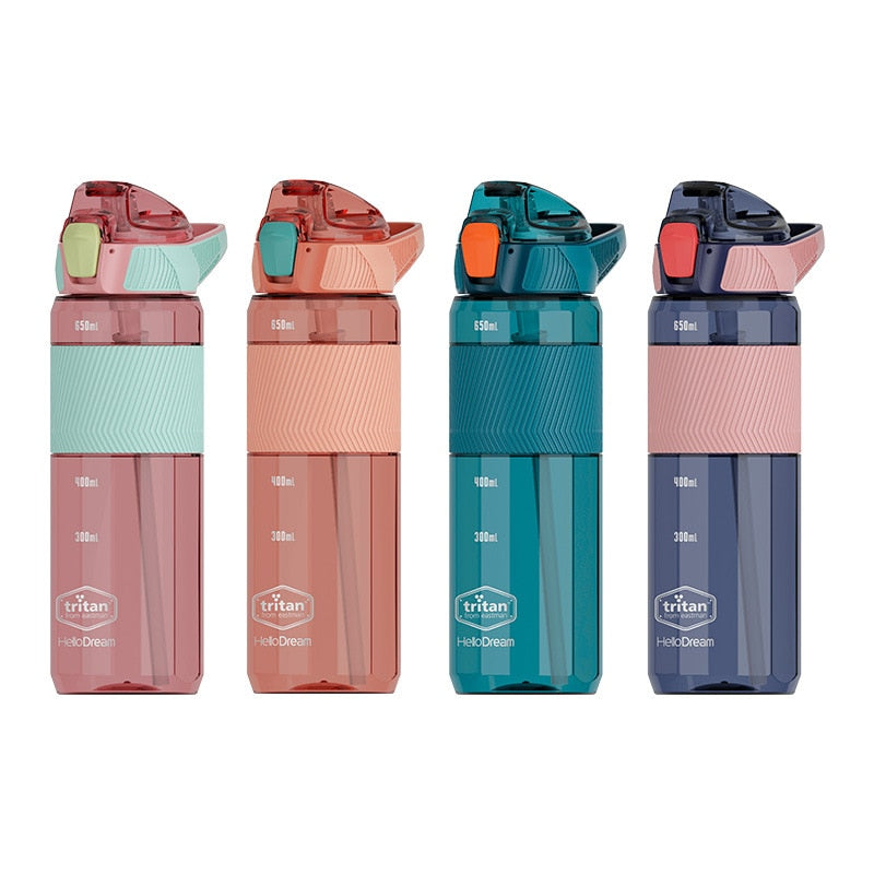 750ml-1600ml CREAWIND Tritan Material Water Bottle With Straw
