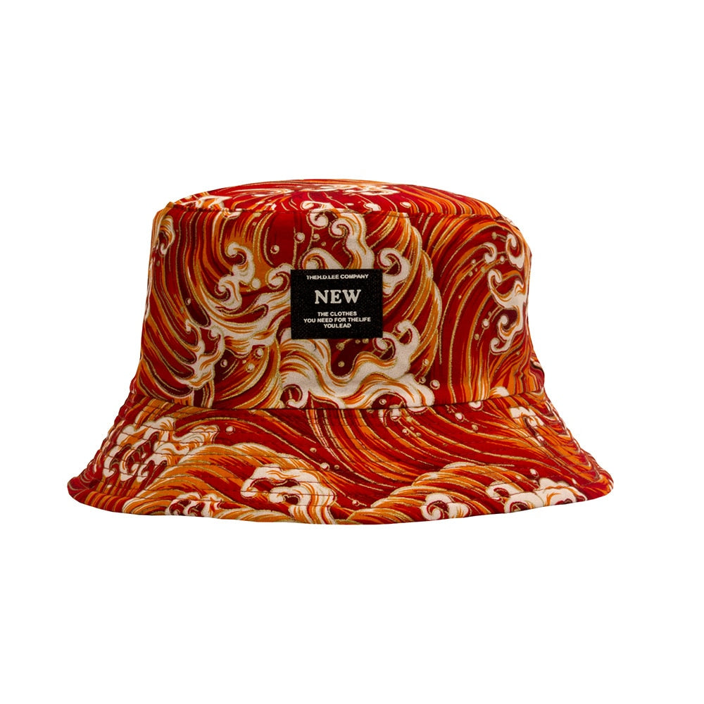 Retro Wave Japan Anime Bucket Hat