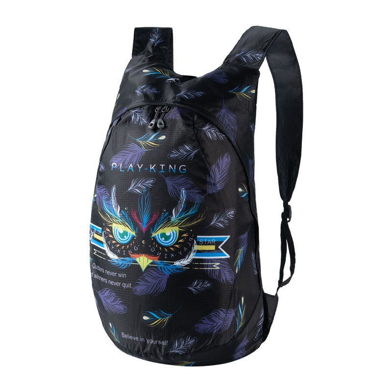 PLAYKING Outdoor Lightweight Nylon Foldable Backpack