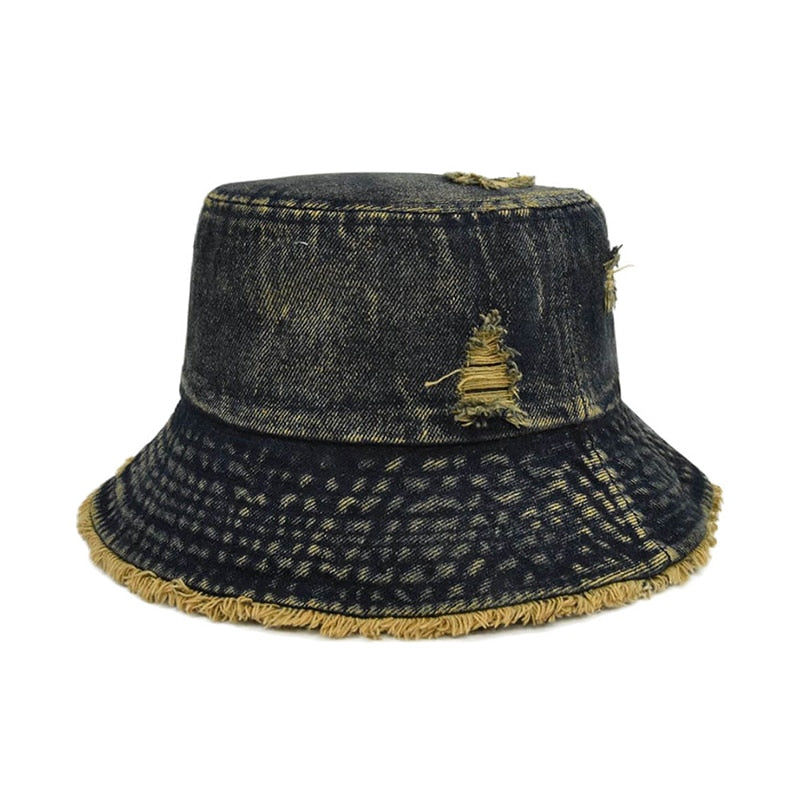 ltnshry Washed Denim Bucket Hats