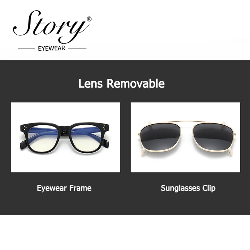 Story Vintage Steampunk Clip On Sunglasses