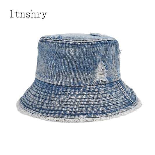 ltnshry Washed Denim Bucket Hats