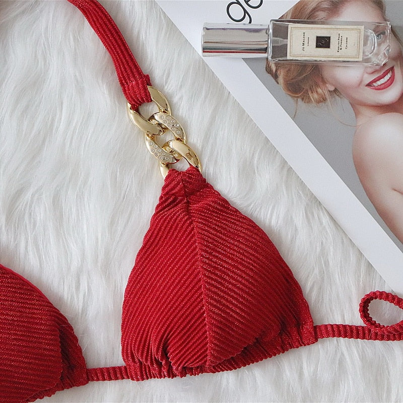 PARA PRAIA Sexy Glint Brazilian Bikini