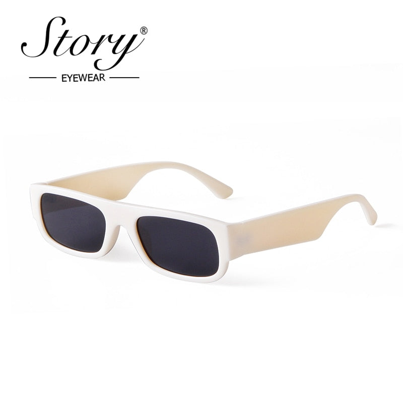 STORY 90s Trendy Rectangle Sunglasses