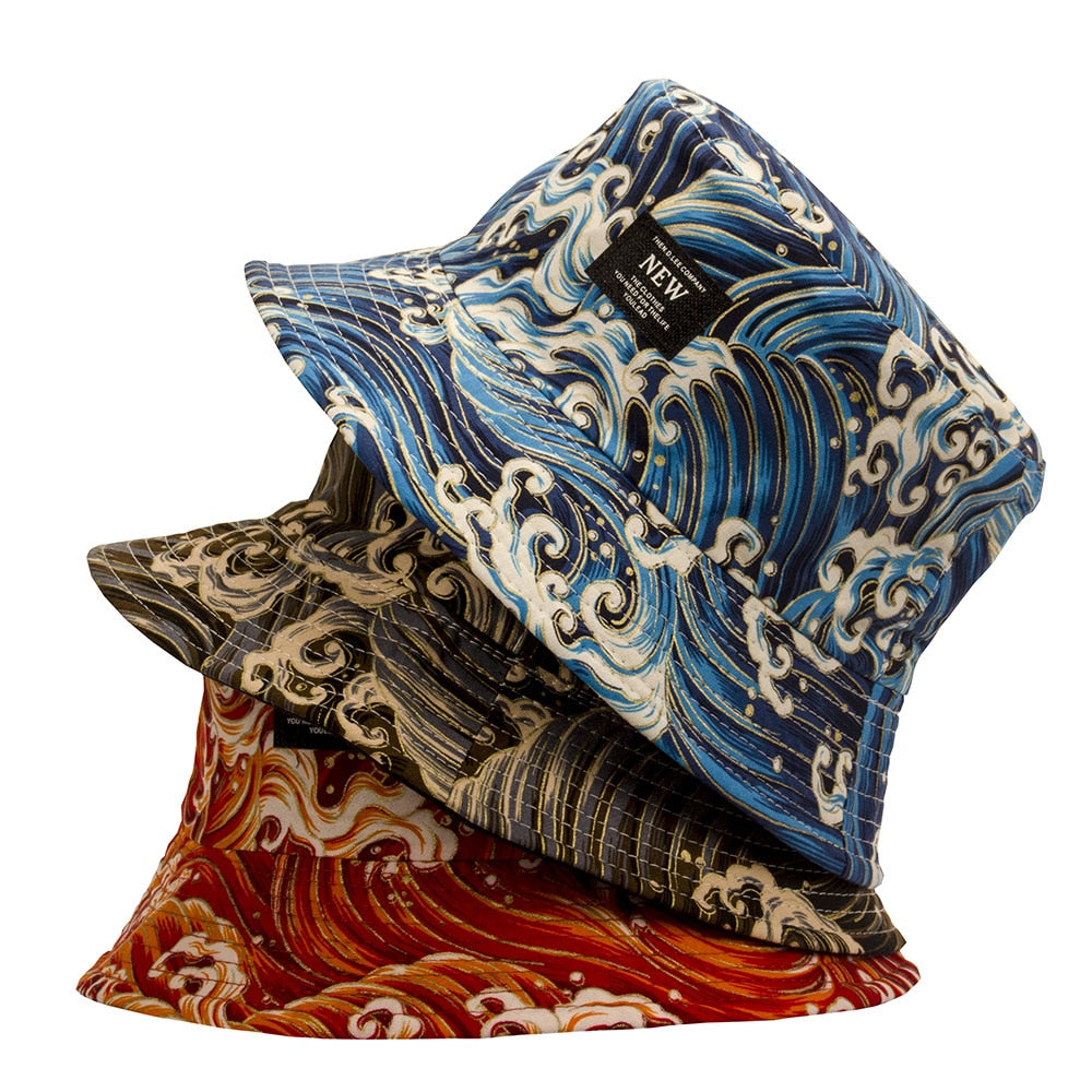 Retro Wave Japan Anime Bucket Hat