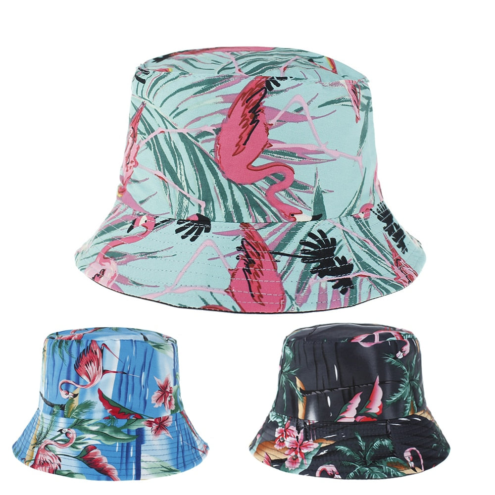 Flamingo Summer Reversible Bucket Hat (Unisex)