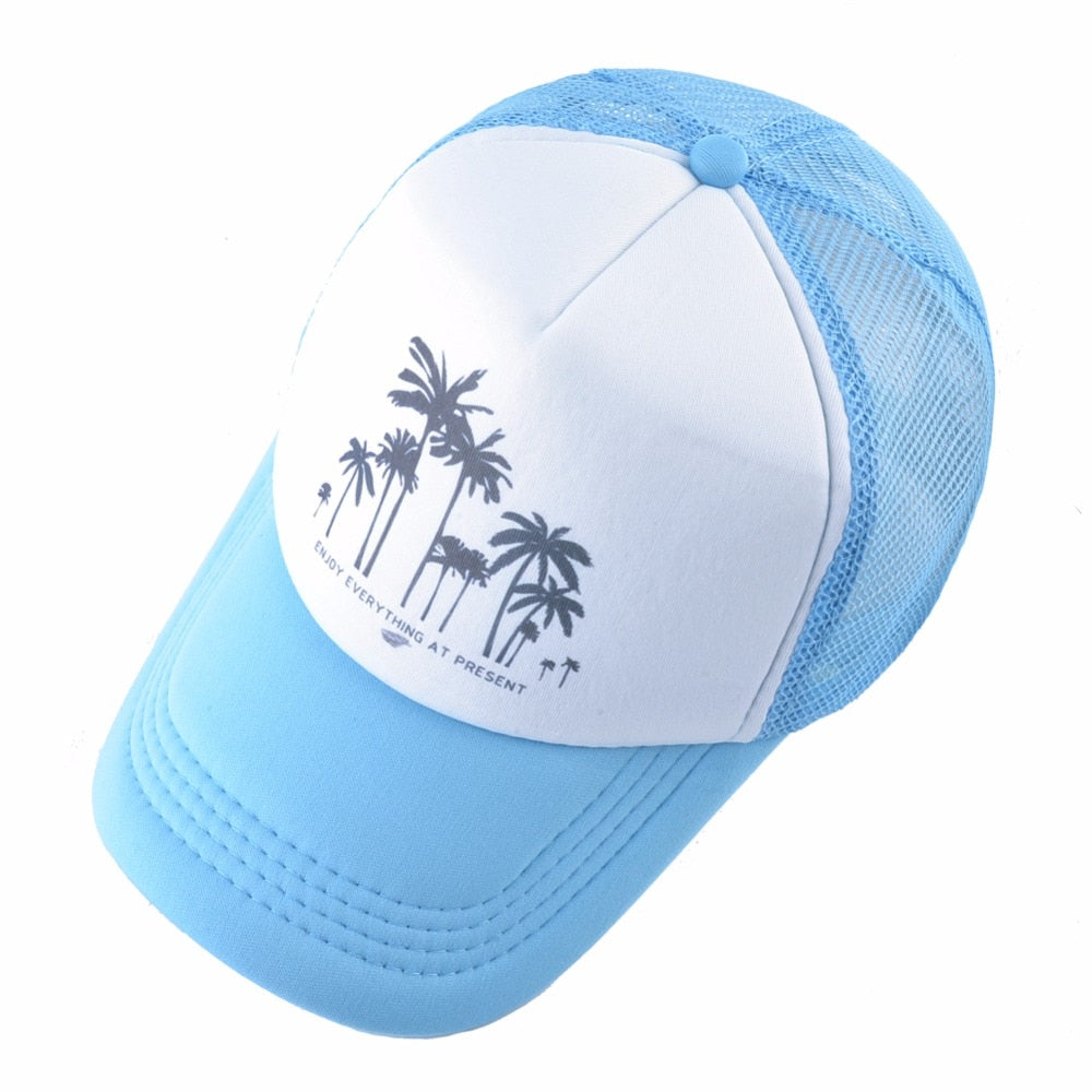 Mesh Palm Trees Snapback