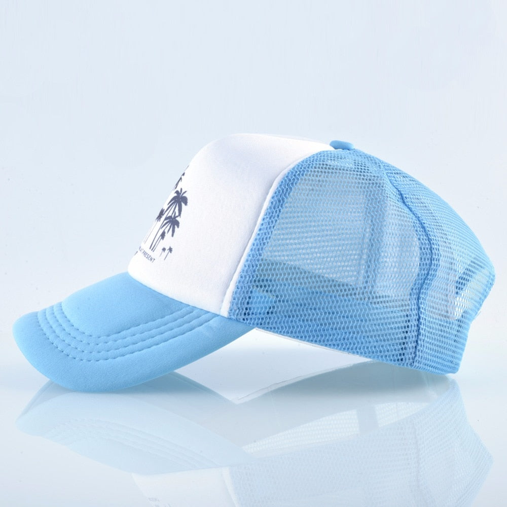 Mesh Palm Trees Snapback