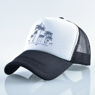 Mesh Palm Trees Snapback