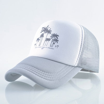 Mesh Palm Trees Snapback