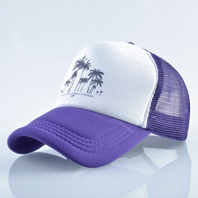Mesh Palm Trees Snapback