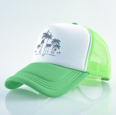 Mesh Palm Trees Snapback