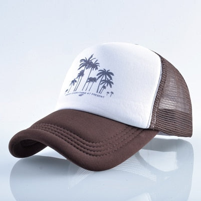 Mesh Palm Trees Snapback