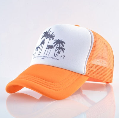 Mesh Palm Trees Snapback