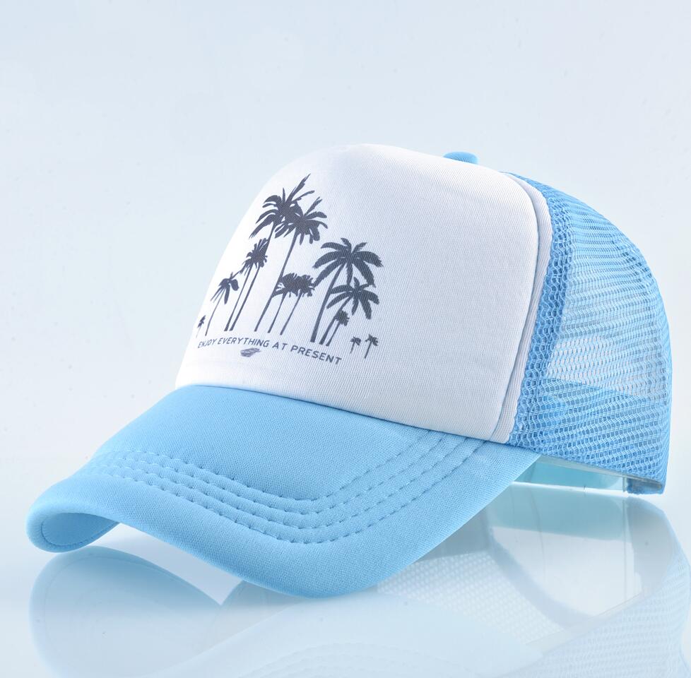 Mesh Palm Trees Snapback