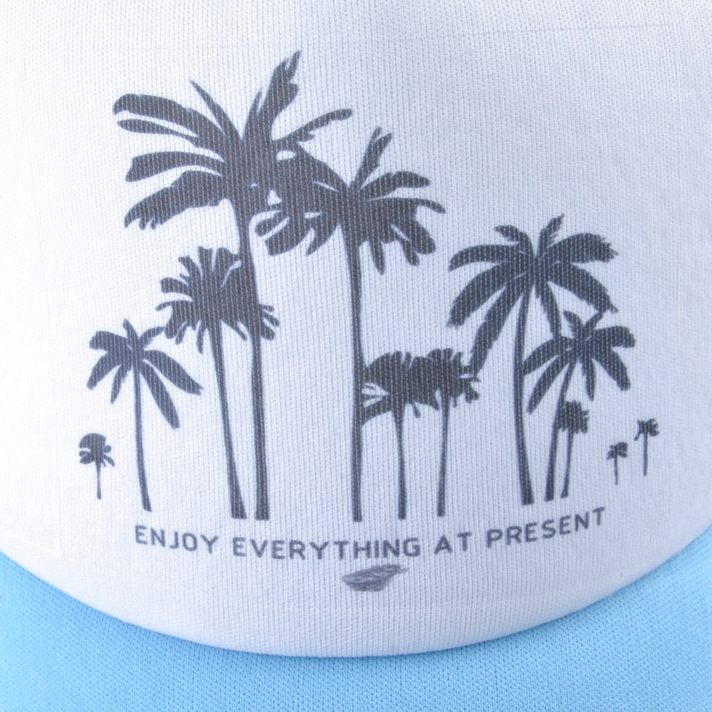 Mesh Palm Trees Snapback