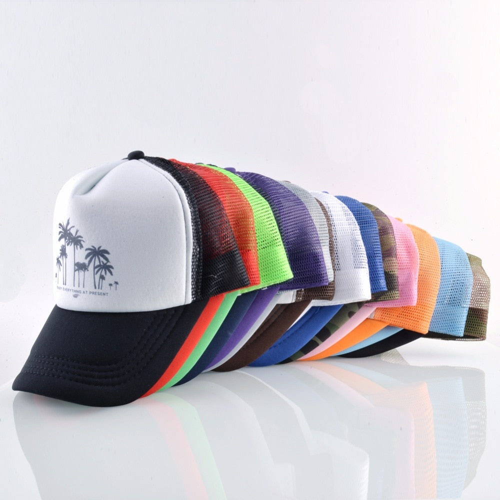 Mesh Palm Trees Snapback