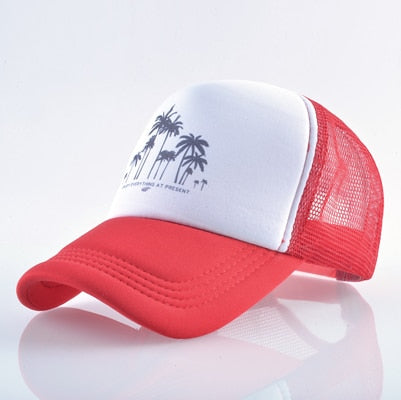 Mesh Palm Trees Snapback