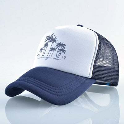 Mesh Palm Trees Snapback