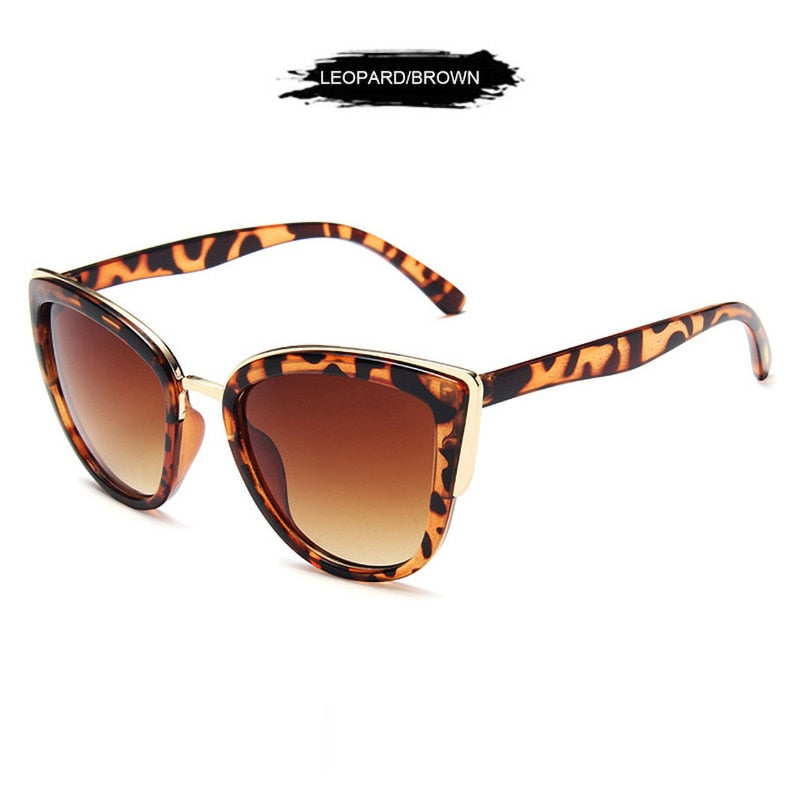 FUQIAN Classic Cateye Women Sunglasses