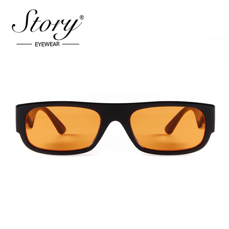 STORY 90s Trendy Rectangle Sunglasses