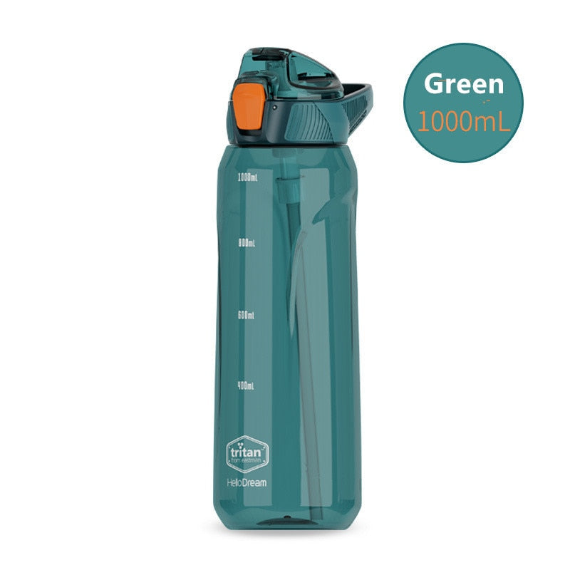 750ml-1600ml CREAWIND Tritan Material Water Bottle With Straw