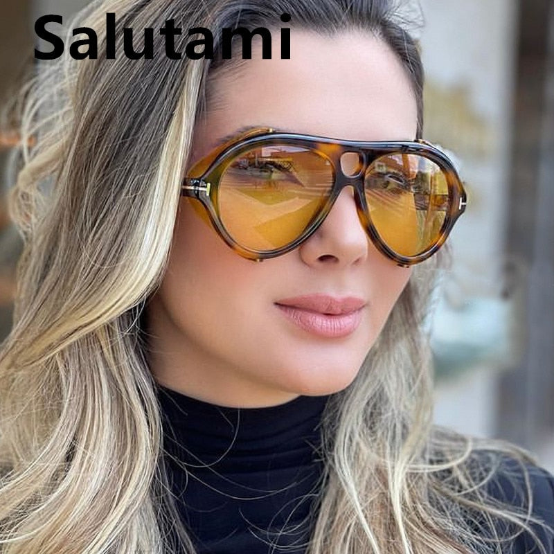 SALUTUMI Luxury Brand Punk Sunglasses