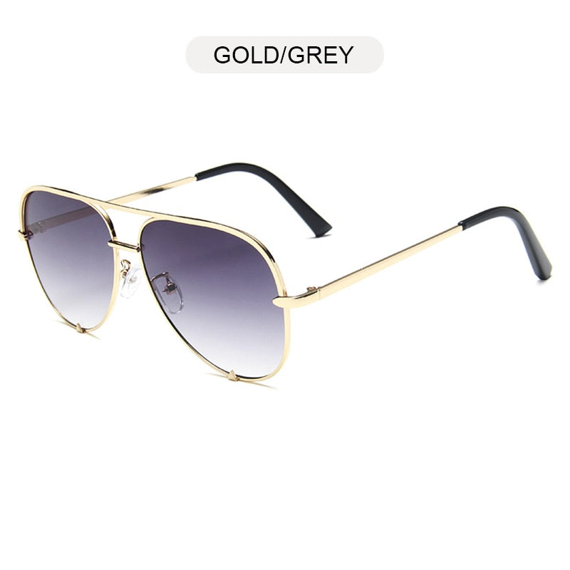 FUQIAN Classic Metal Aviation Sunglasses