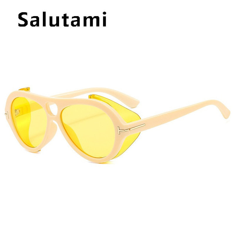 SALUTUMI Luxury Brand Punk Sunglasses