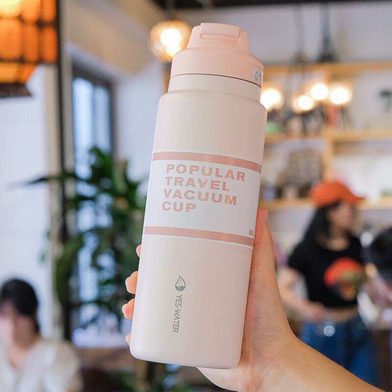 CREAWIND 650/830ml Popular Travel Vacuum Cup Water Bottle