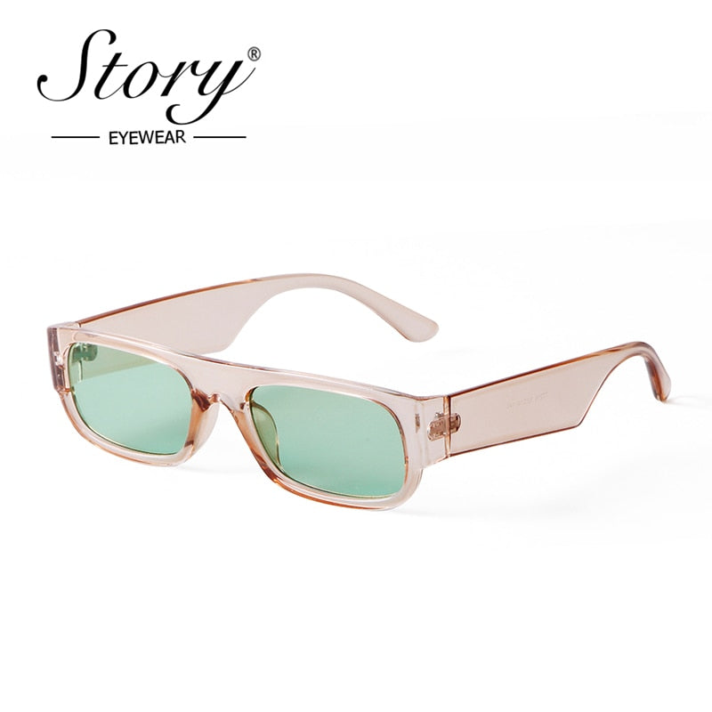 STORY 90s Trendy Rectangle Sunglasses