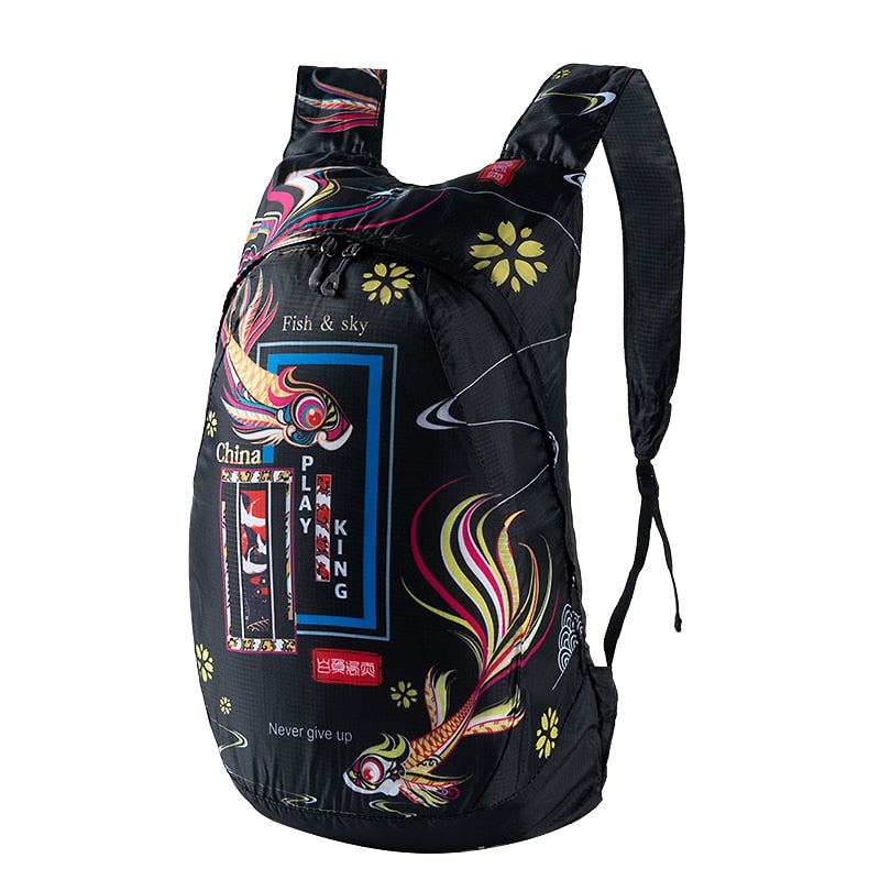 PLAYKING Outdoor Lightweight Nylon Foldable Backpack