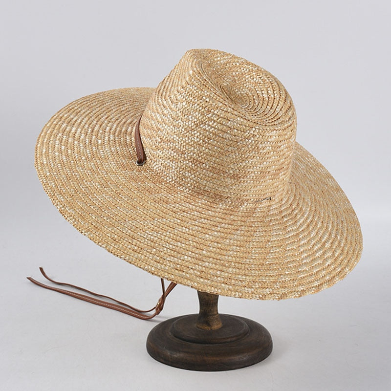 LATWELNG Belt Strap Straw Sun Hat