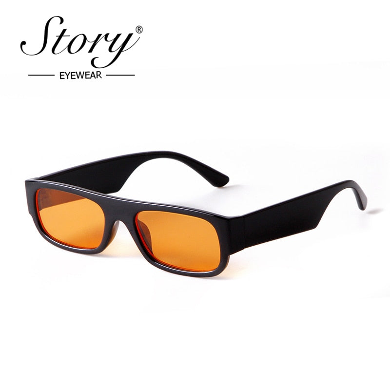 STORY 90s Trendy Rectangle Sunglasses