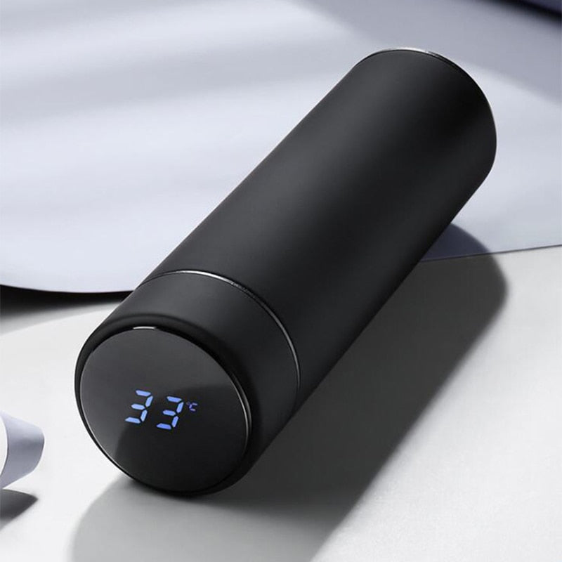 500ml Smart Water Bottle Stainless Steel Thermos Temperature Display
