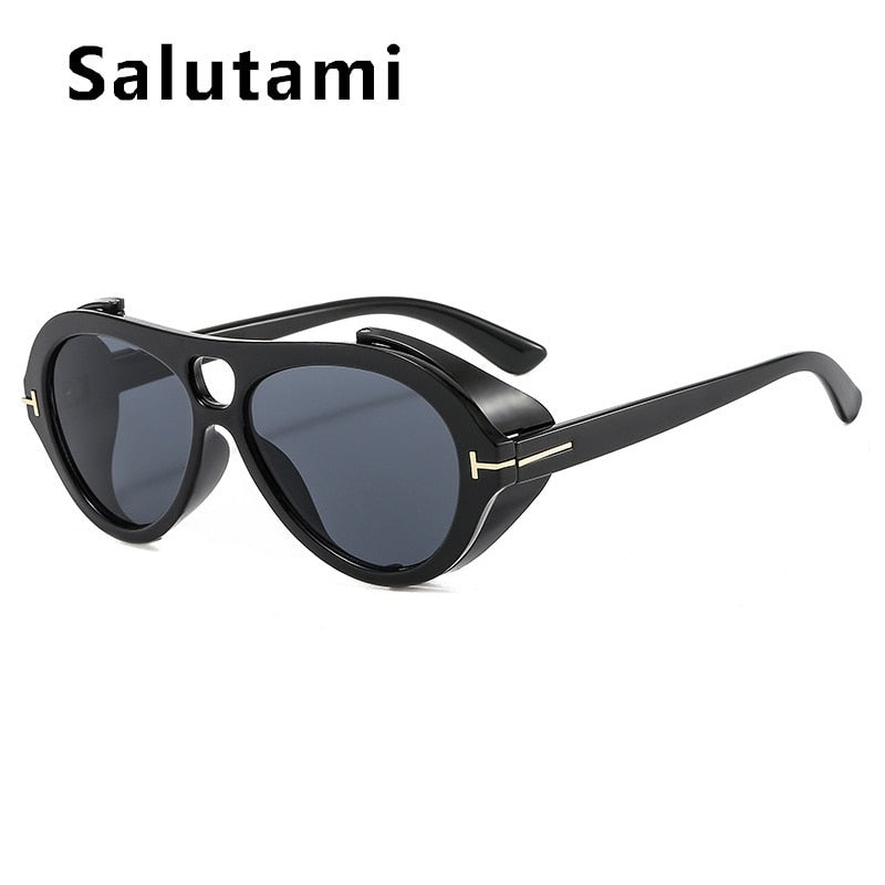 SALUTUMI Luxury Brand Punk Sunglasses
