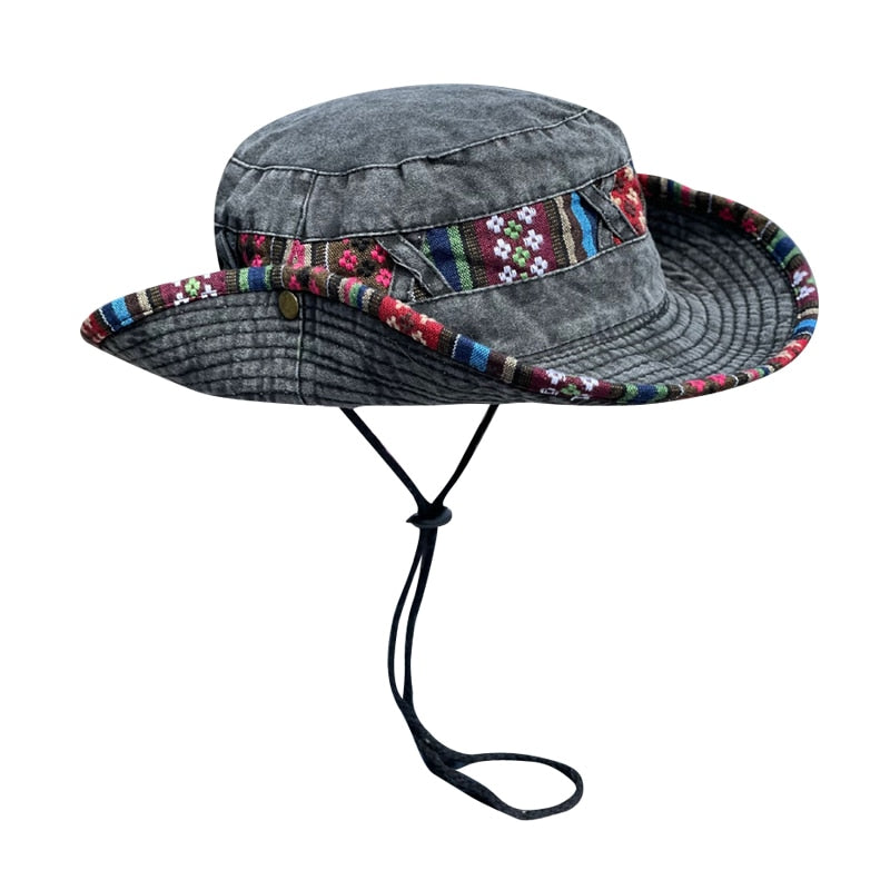 Summer Retro Mountaineering Bucket Hat