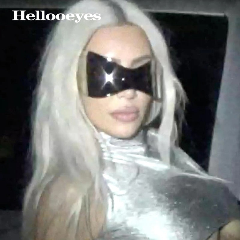 HELLOOEYES Oversized Punk Goggle Sunglasses