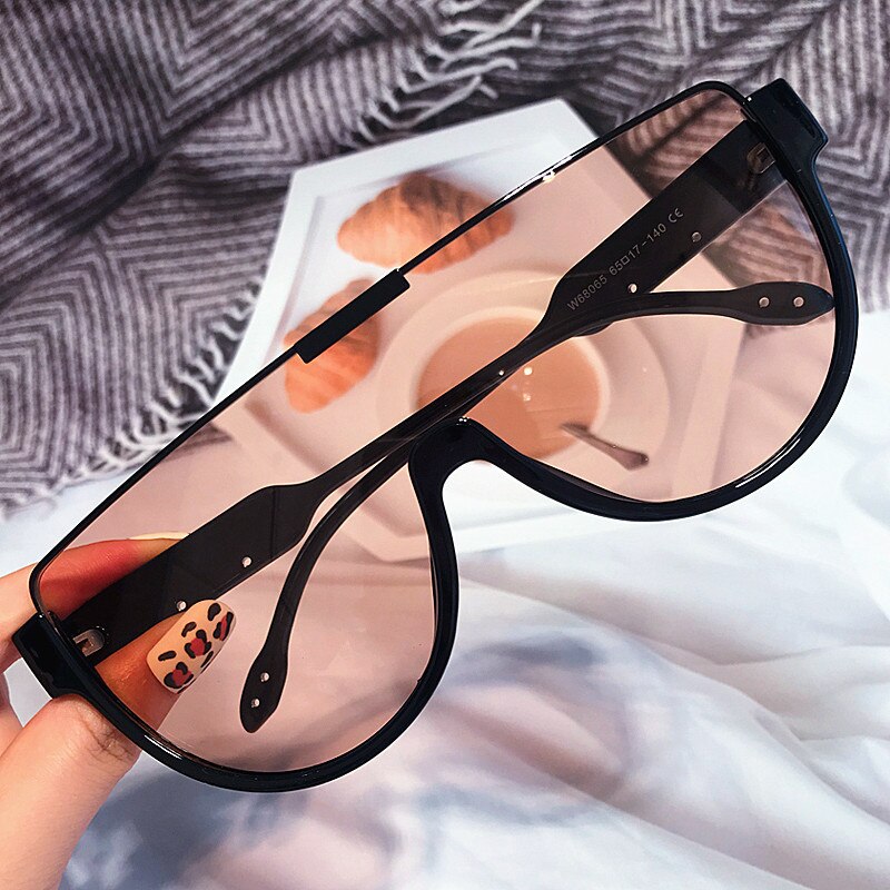 SALUTAMI Vintage Half Frame One Piece Sunglasses