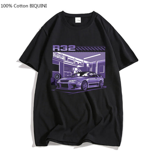 BIQUINI Initial D R32 Purple Drift Car Mens T-Shirt