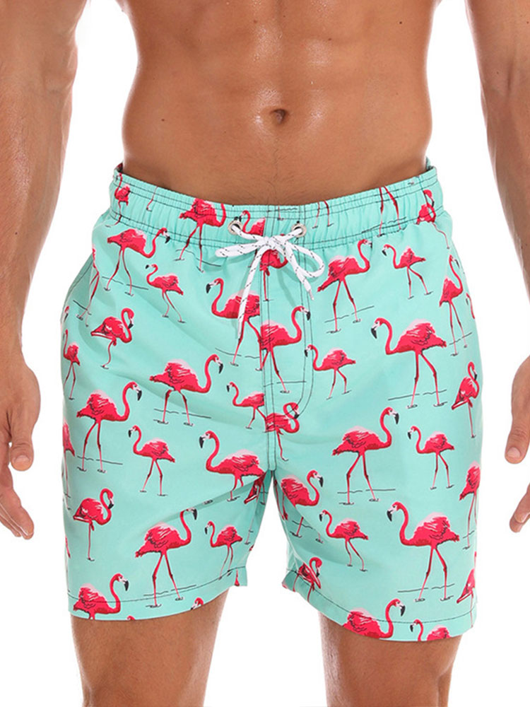 Summer Print Men Swim Trunks