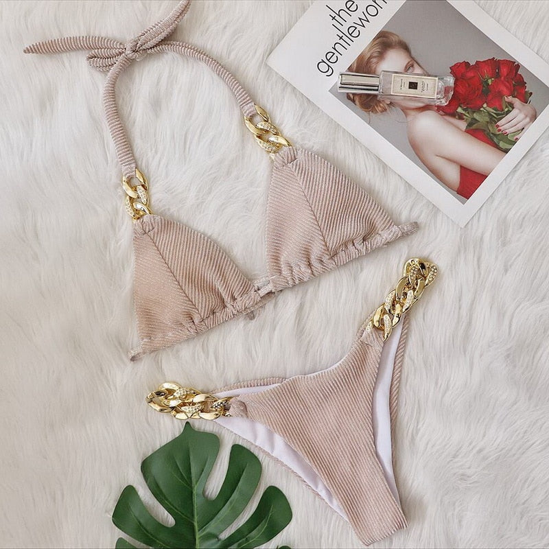 PARA PRAIA Sexy Glint Brazilian Bikini