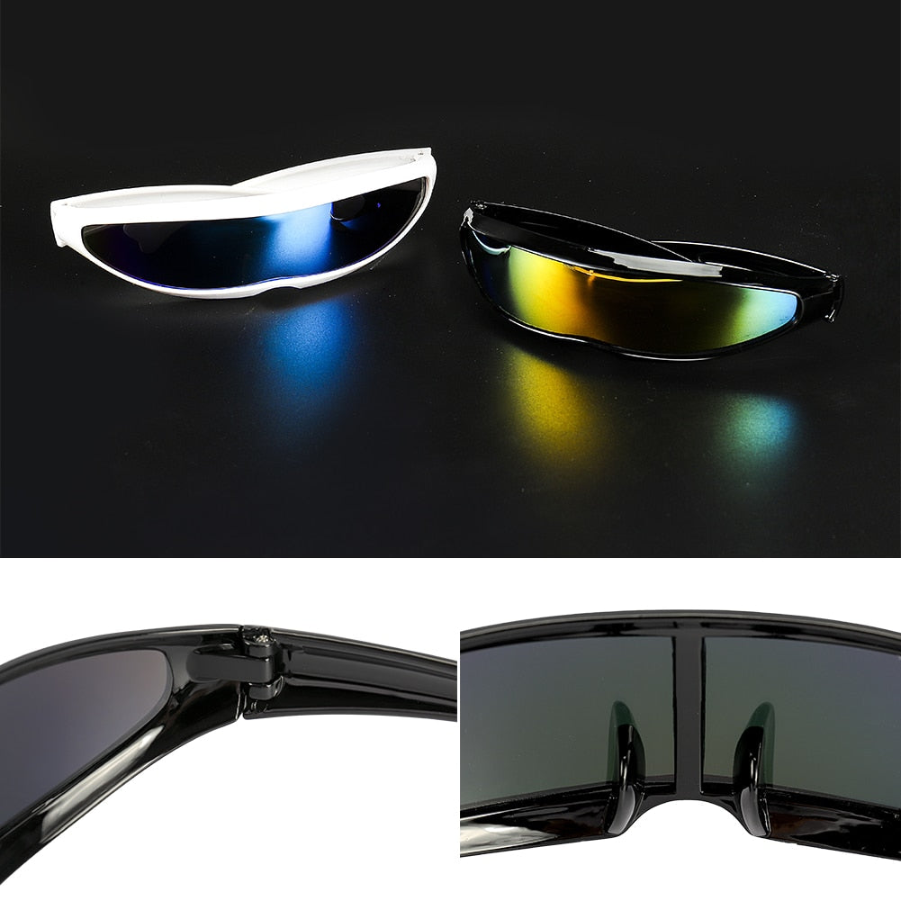 HITTIME Futuristic Narrow Visor Sunglasses