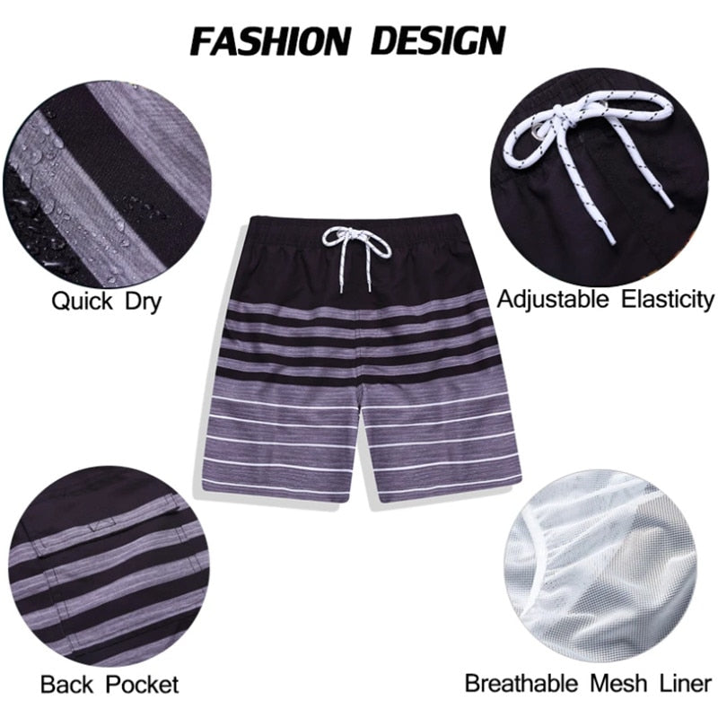 Summer Print Men Swim Trunks