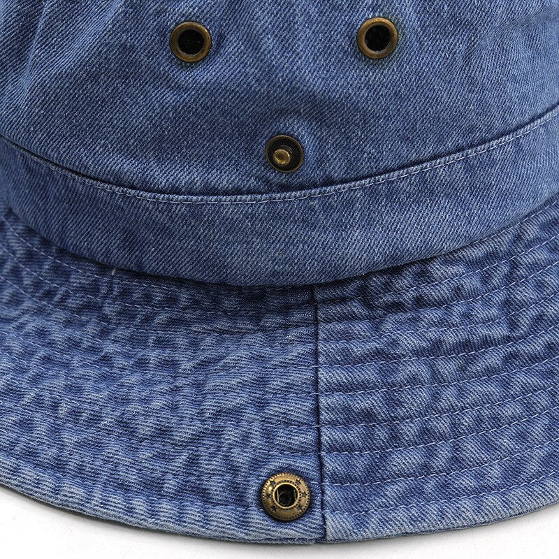 Blue Denim Beach Sun Hat