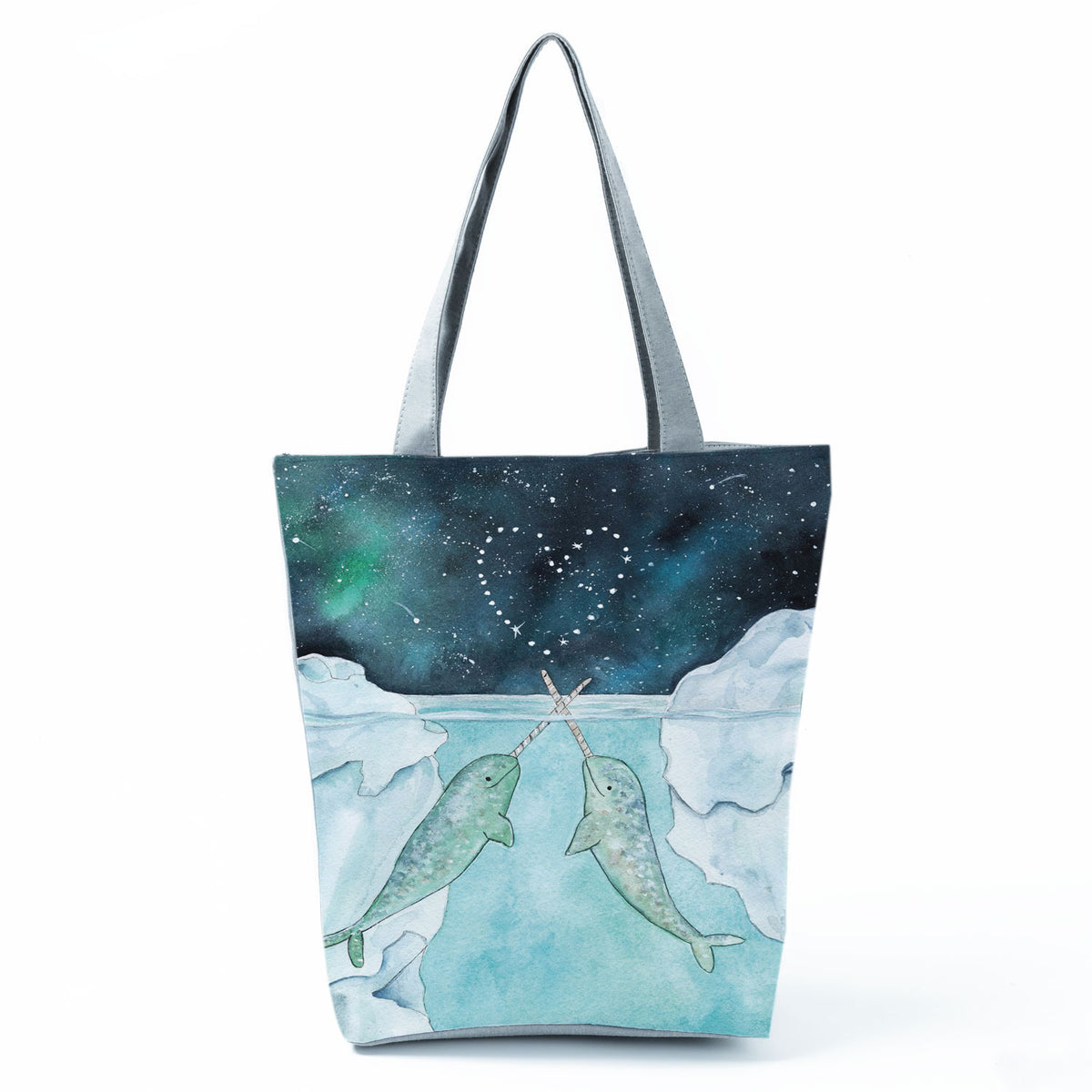Ocean Shell Print Tote Bag